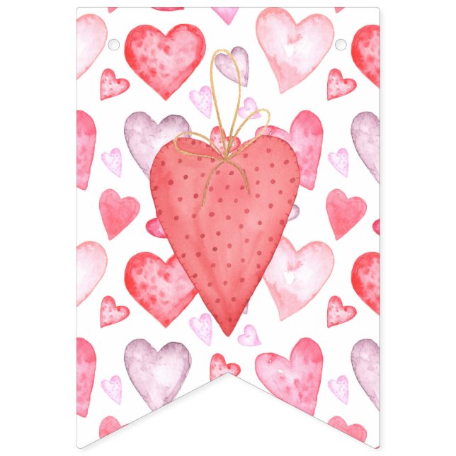 Love is in the Air: Romantic  Bunting (First Flag)