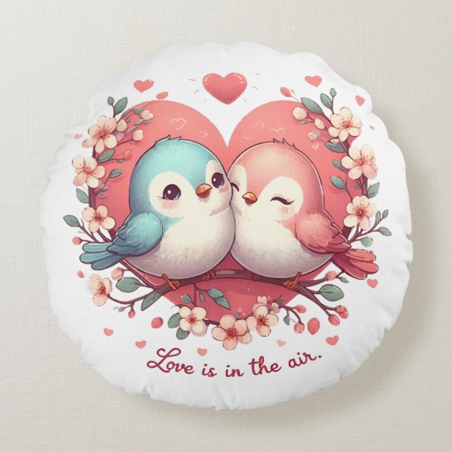 Love is in the air round cushion (Front)