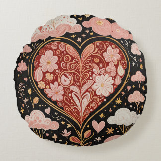 Love is in the Air Round Cushion