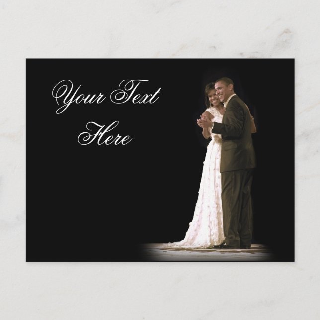 Love is in the Air, The First Couple Dancing Postcard (Front)