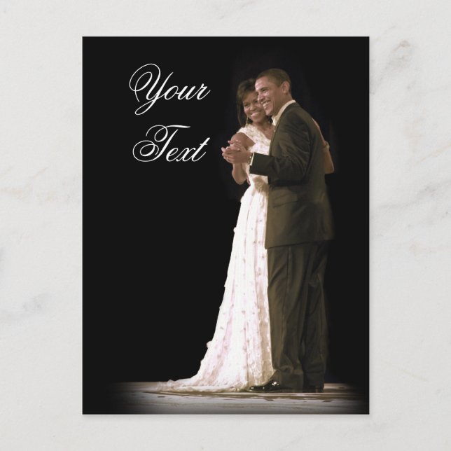 Love is in the Air, The First Couple Dancing Postcard (Front)