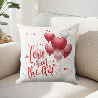 Love Is In The Air Throw Pillow