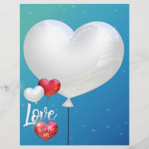 Love Is In The Air Valentine Balloons - Letterhead