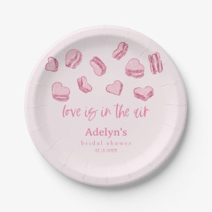 Love Is In The Air Valentine Bridal Shower Paper Plate