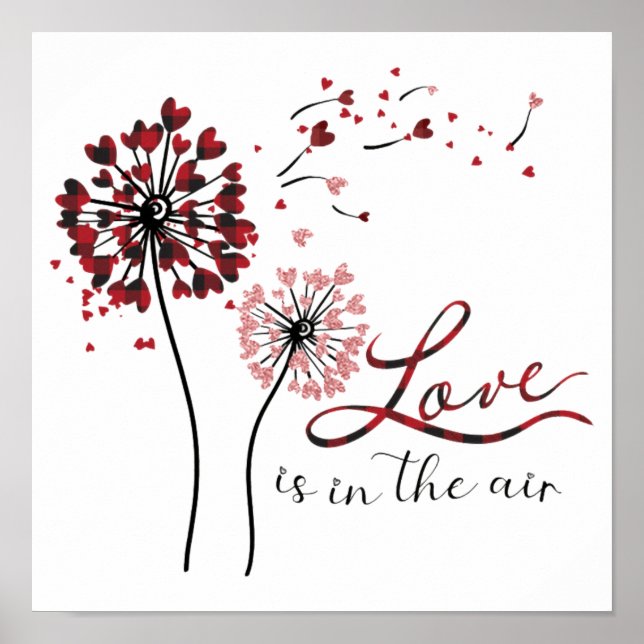 Love is in the Air | Valentine Gift | Holidays Poster (Front)
