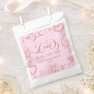 Love Is In The Air Valentine's Day Bridal Shower Favour Bag