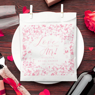 Love Is In The Air Valentine's Day Bridal Shower Favour Bag