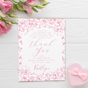 Love Is In The Air Valentine's Day Bridal Shower Thank You Card