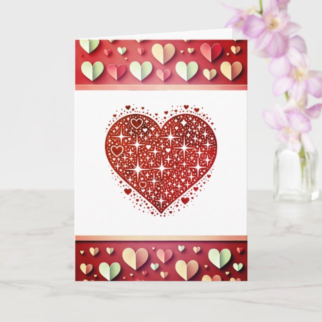 Love is in the Air" Valentine's Day Card (Orchid)