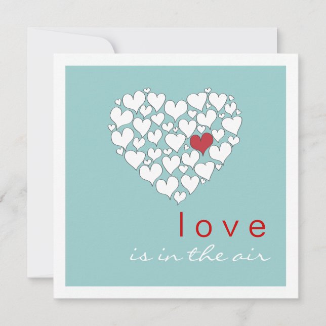 Love is in the Air Valentines Day Party Invitation (Front)