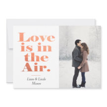 Love is in the Air Valentine's Day Photo Card
