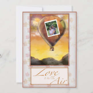 Love Is In The Air Wedding Invitation