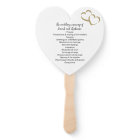 Love is in the Air Wedding Program Fan