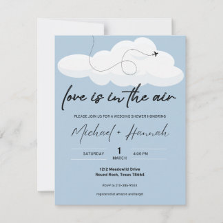 Love is in the Air Wedding Shower Invitation