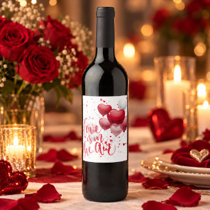 Love Is In The Air Wine Label Set