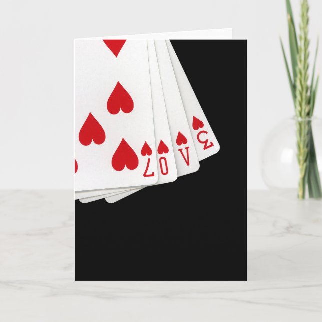 Love Is In The Cards Greeting Card (Front)