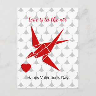 Love is in ther air postcard