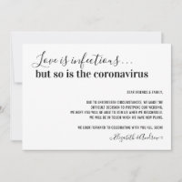 Love is Infectious Covid19 Wedding Postponement