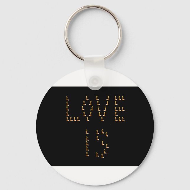 Love Is Key Ring (Front)