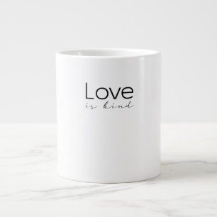 Love Is Kind Christian Scripture Love Is Patient I Large Coffee Mug