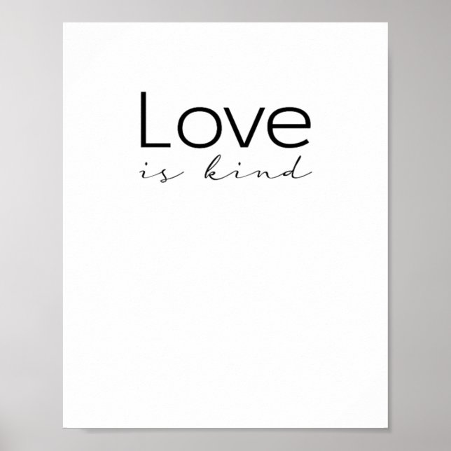 Love Is Kind Christian Scripture Love Is Patient I Poster (Front)