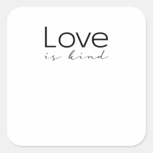 Love Is Kind Christian Scripture Love Is Patient I Square Sticker
