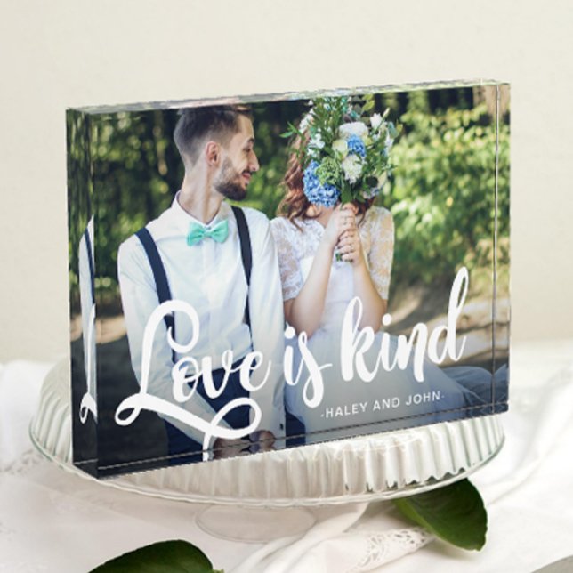 Love is Kind Photo and Name Block (Creator Uploaded)