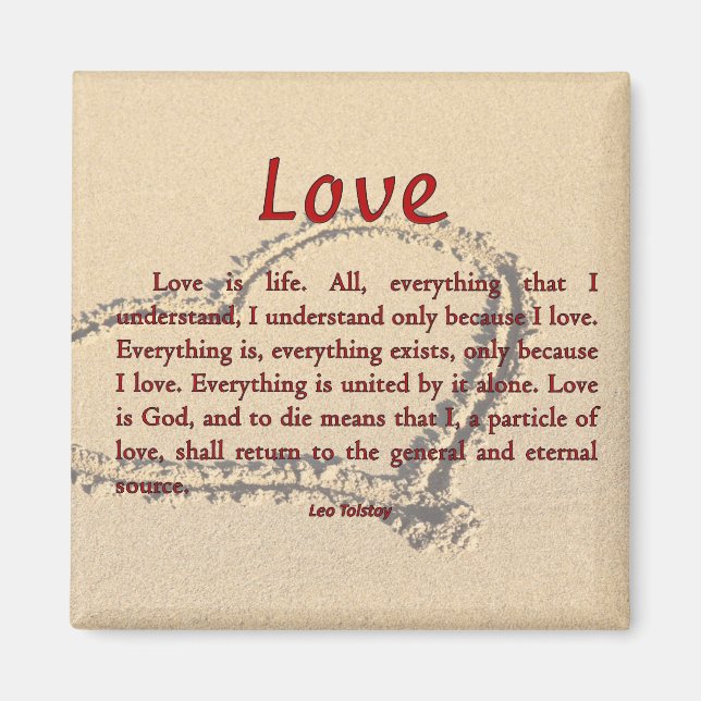 Love is Life Magnet (Front)