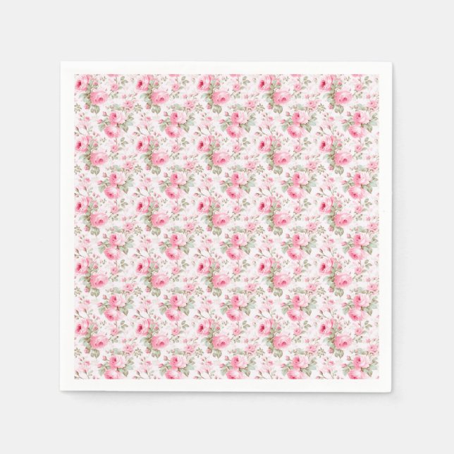 Love Is Like A Rose Napkin (Front)