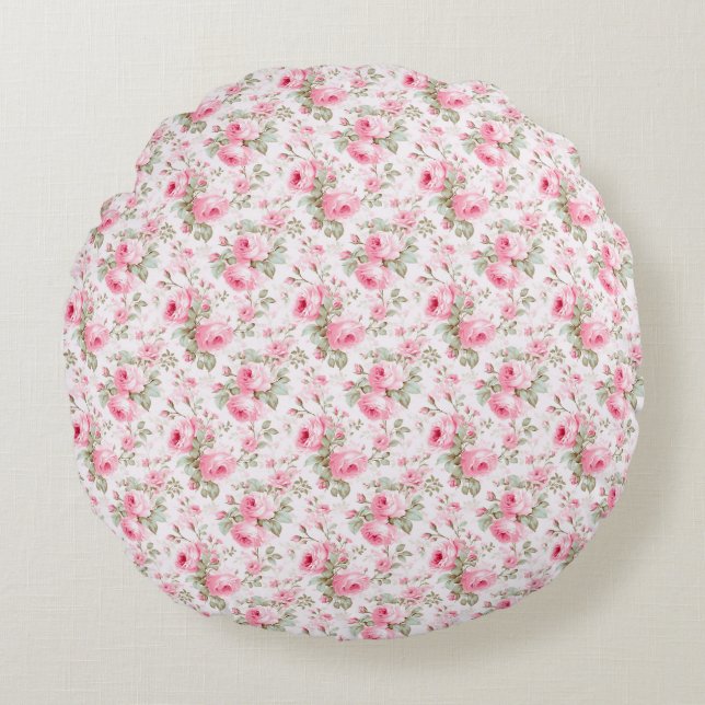 Love Is Like A Rose Round Cushion (Front)