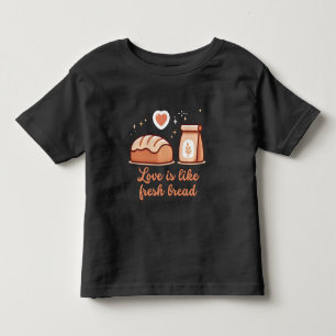 Love is like fresh bread toddler T-Shirt