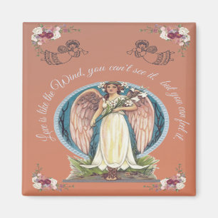 LOVE IS LIKE THE WIND ANGEL   ROMANTIC QUOTE  MAGNET