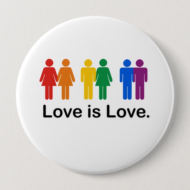 Love is Love 10 Cm Round Badge (Front)