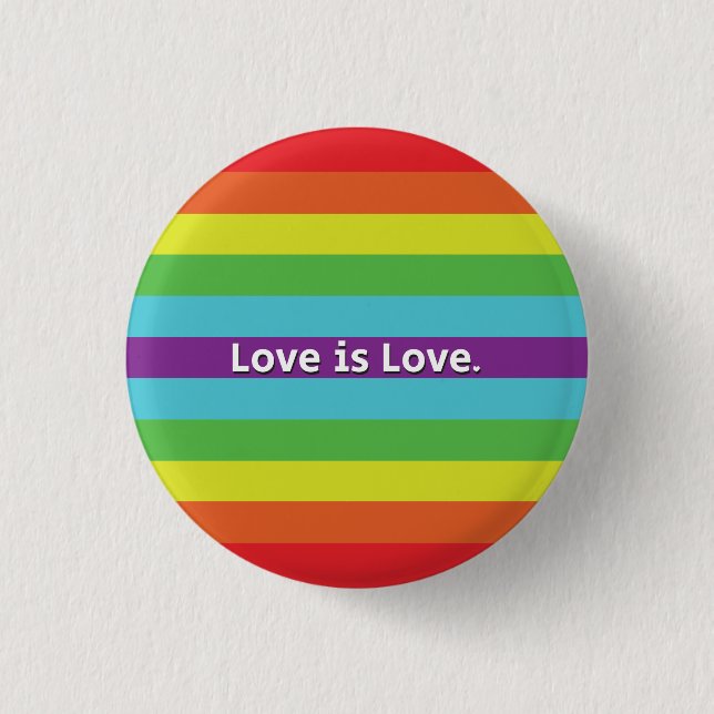 Love is Love 3 Cm Round Badge (Front)