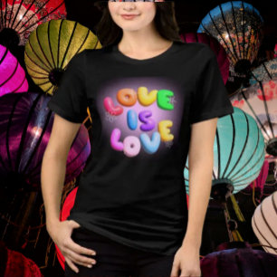 Love Is Love 3D Rainbow Pride Tee