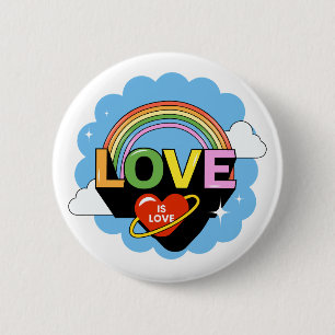 "Love Is Love" 6 Cm Round Badge