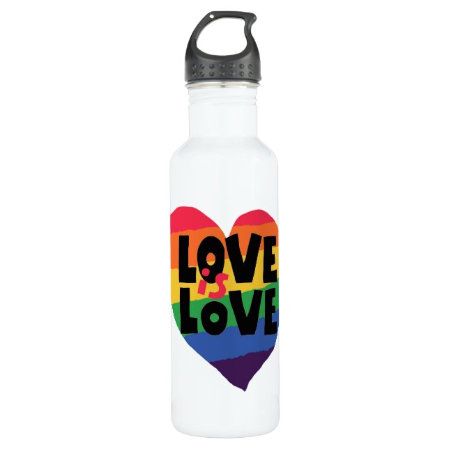 Love is Love 710 Ml Water Bottle (Front)