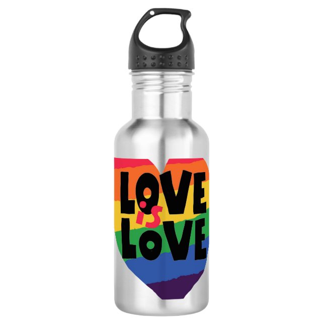 Love is Love 710 Ml Water Bottle (Front)