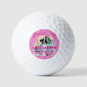 Love is Love All Love Equal LGBT Golf Balls