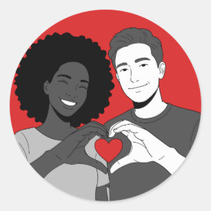 Love is Love. Amore è Amore. Classic Round Sticker