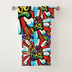 Love is Love Bath Towel Set