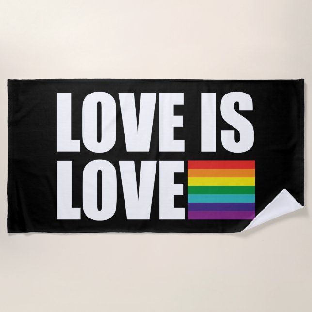Love is Love Beach Towel (Front)
