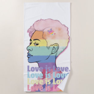 Love is Love Beach Towel