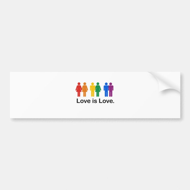 Love is Love Bumper Sticker (Front)