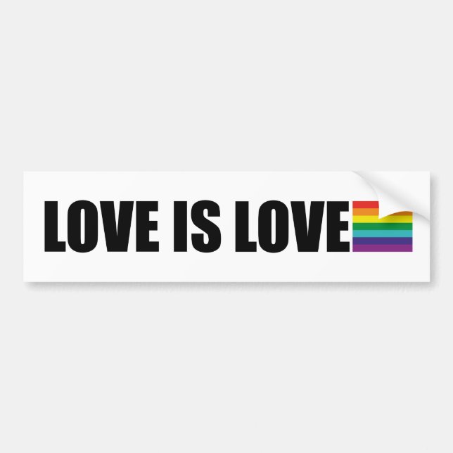 Love is Love Bumper Sticker (Front)