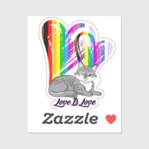 Love Is Love Cat - LGBTQ+ Pet Owner