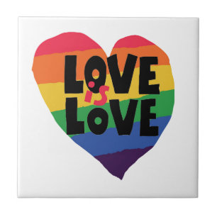 Love is Love Ceramic Tile