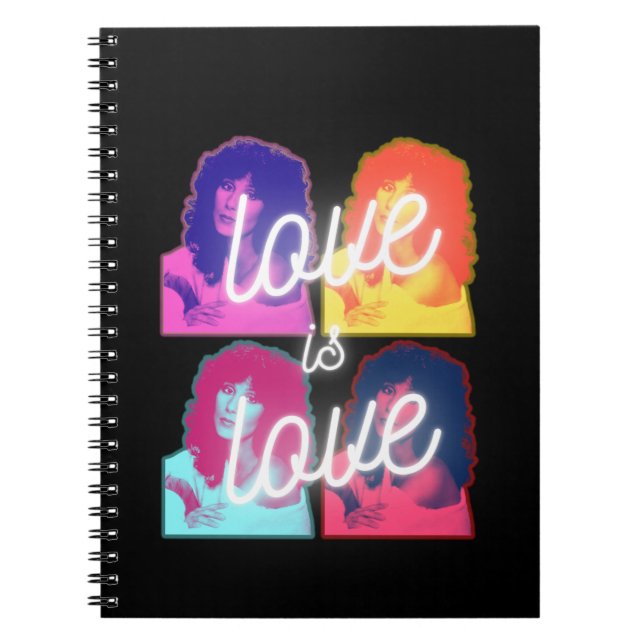 Love is love Cher LGBTQ Pride Month Notebook (Front)