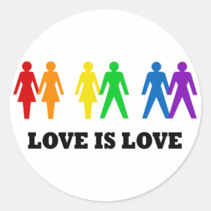Love is Love Classic Round Sticker