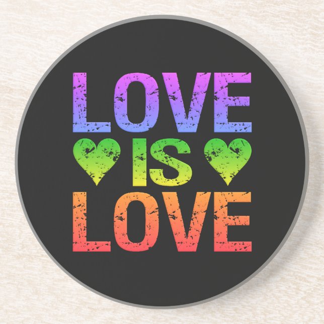 Love Is Love coaster (Front)